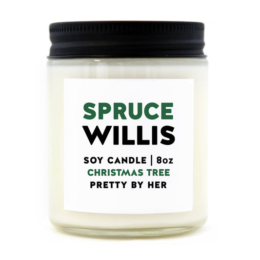 Spruce Willis | Funny Christmas Candle