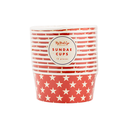 Hamptons Star Paper Sundae Cups