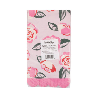 Roses Scalloped Dinner Napkin