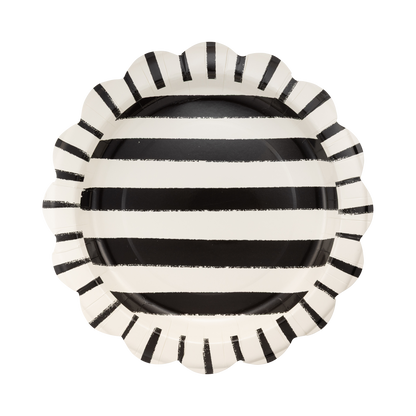 Halloween Sketchy Stripes 11" Plate