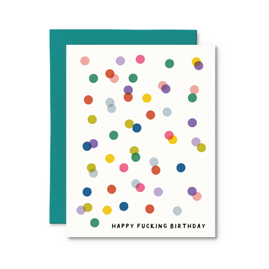 Happy Fucking Birthday Card (Dots)