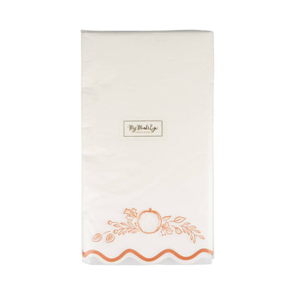 Falloween Pumpkin Guest Napkin