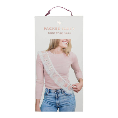 Fringe Bride to Be Sash