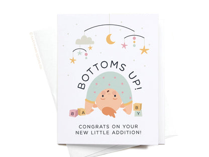 Bottoms Up Baby Greeting Card
