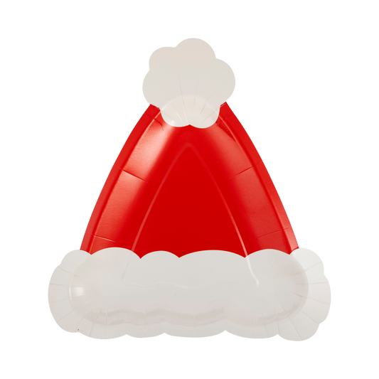 Santa Hat Shaped Plate