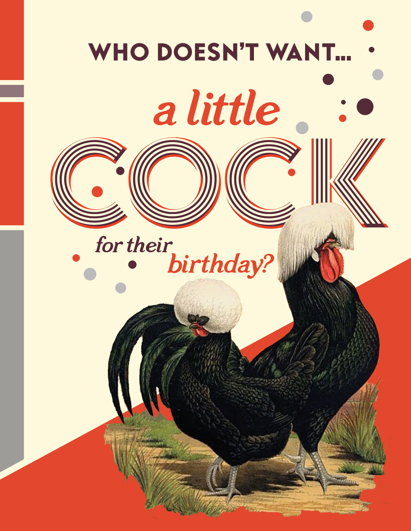 Little Cock Birthday Card
