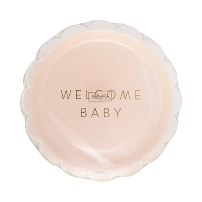 Welcome Baby Pink Plate