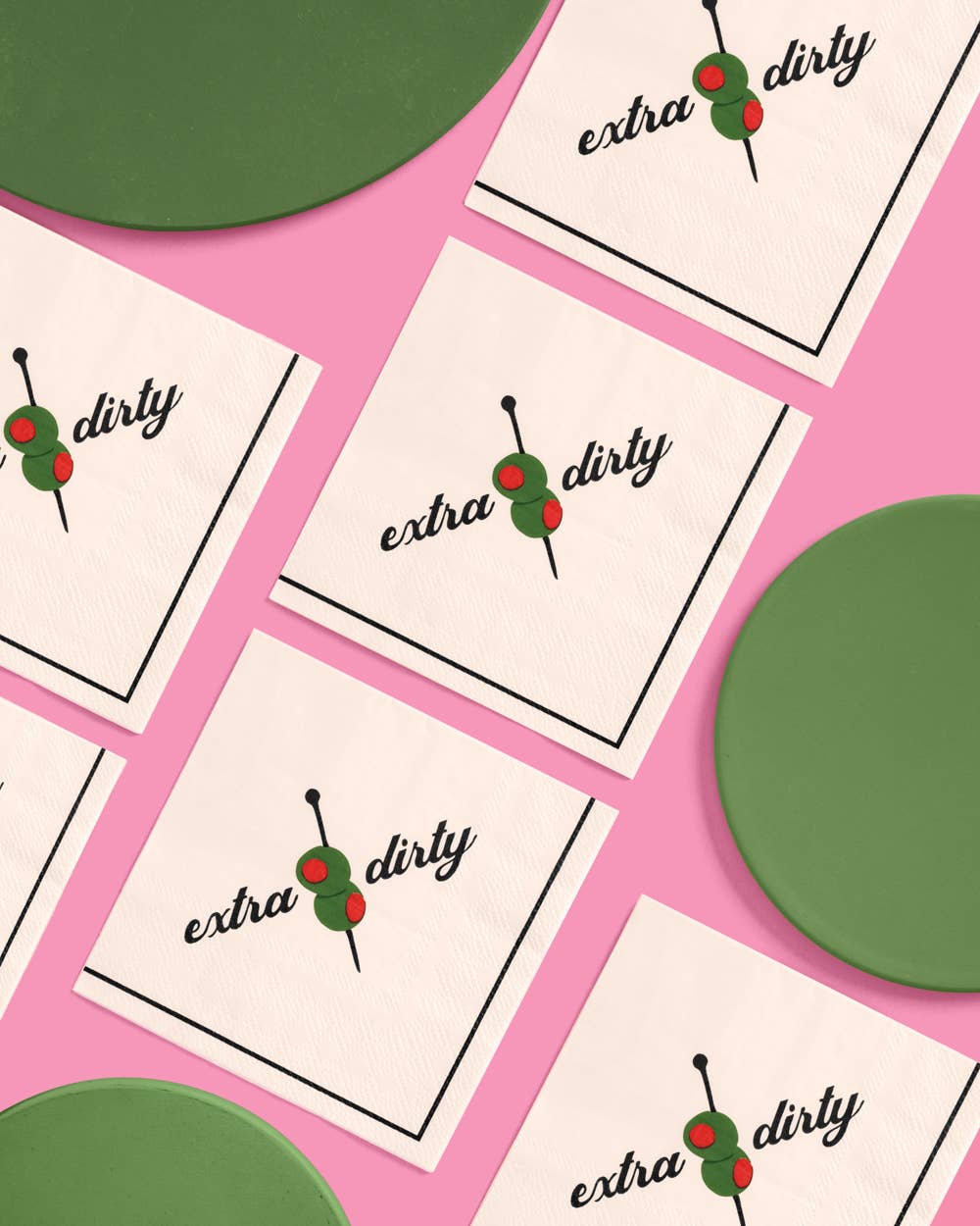 Extra Dirty Martini Napkins