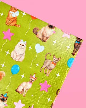 Cat Party Dinner Napkins