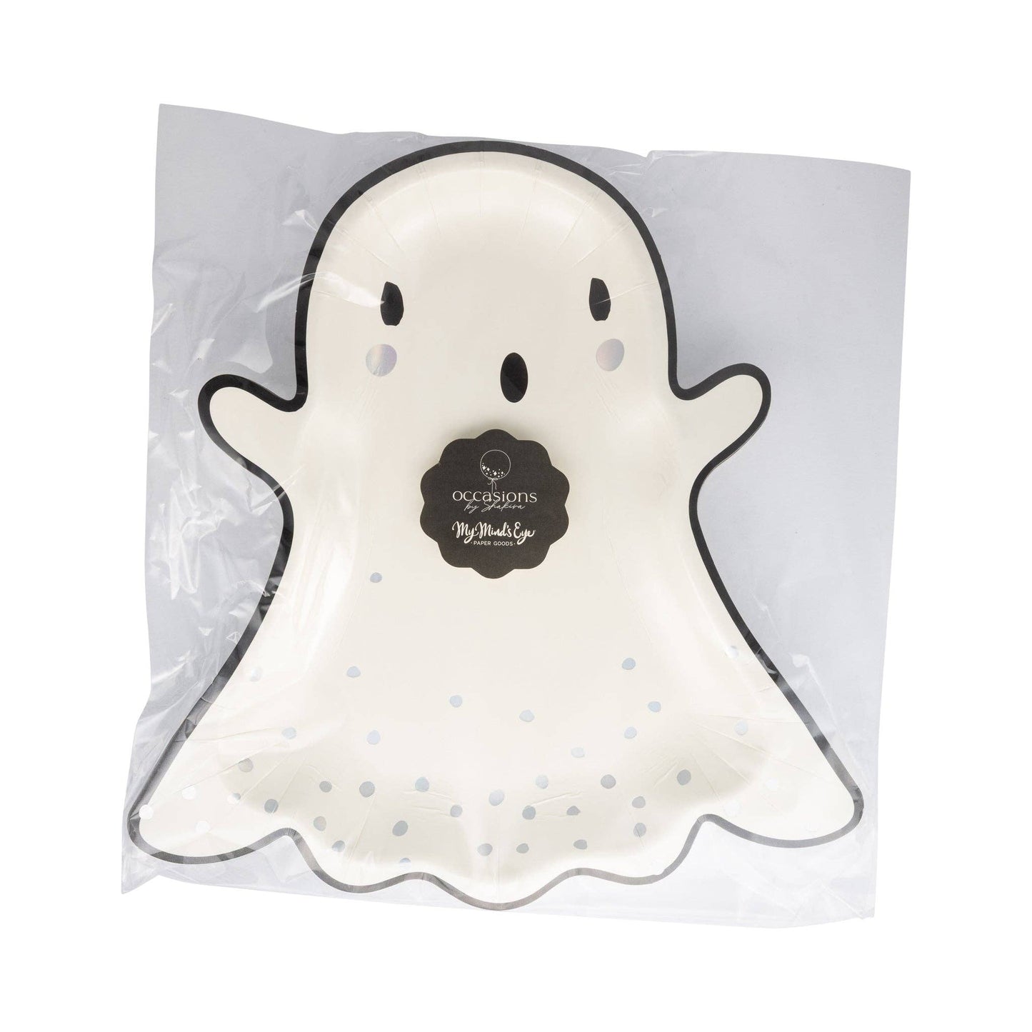 Boo Ghost Shaped Paper Plate