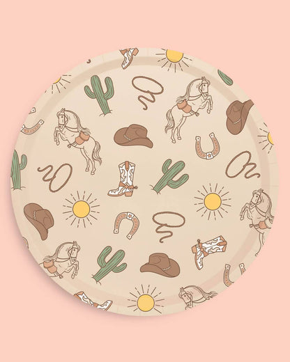 Western Rodeo Paper Plates