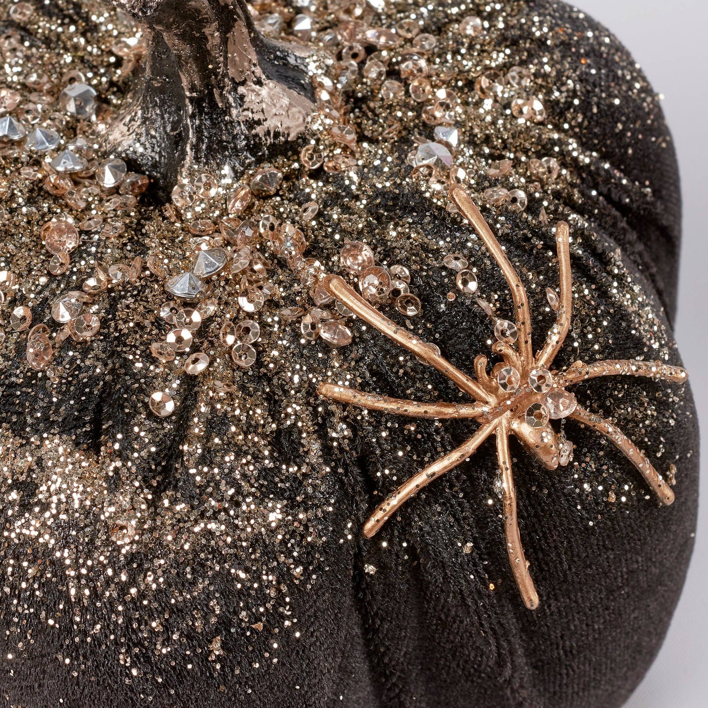 Glitter Spider Pumpkin