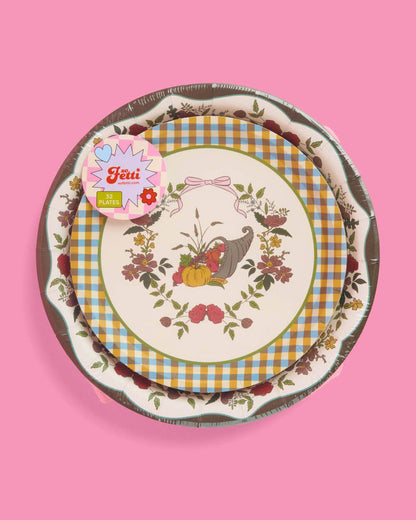 Give Thanks Thanksgiving Plate Sets