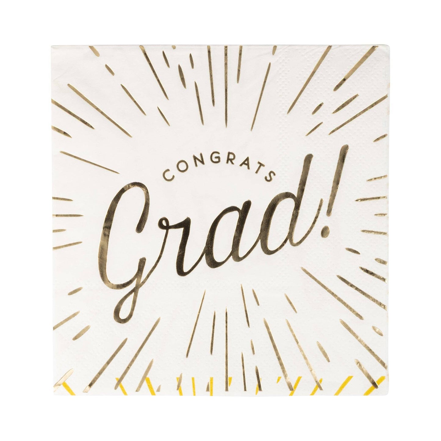 Foiled Congrats Grad Cocktail Napkin