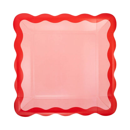 Pink and Red Ric-Rac Plate