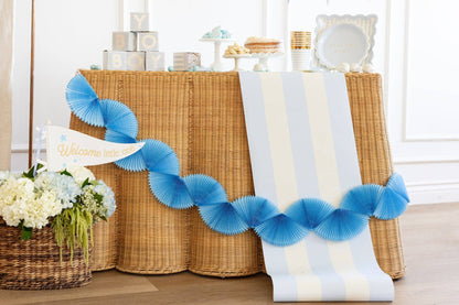 Blue Tissue Bunting Banner