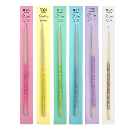 Glitter Wish 6" Beeswax Candle - Singles