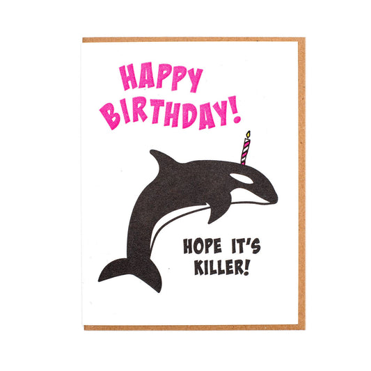 Orca Birthday Greeting Card