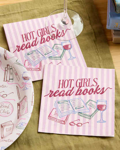Hot Girls Book Club Napkins
