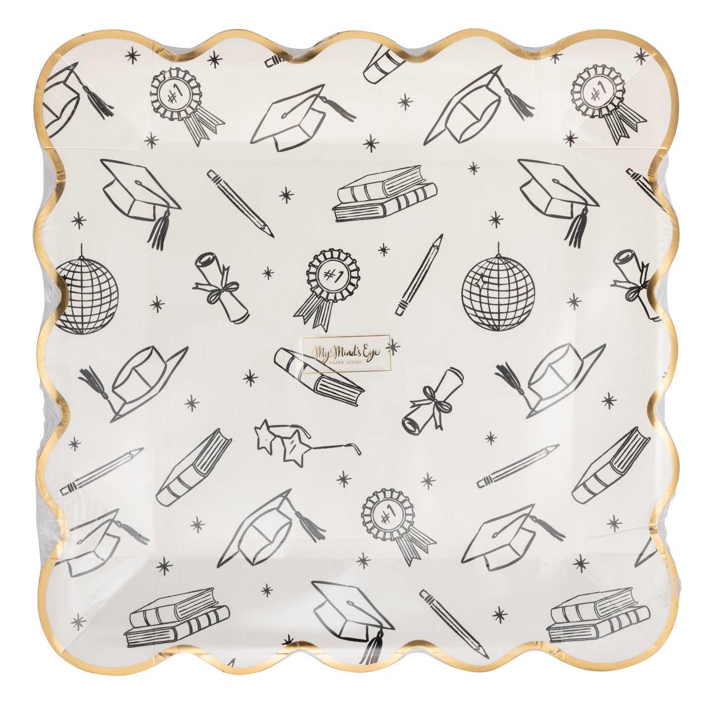 Grad Icon Foil Plate
