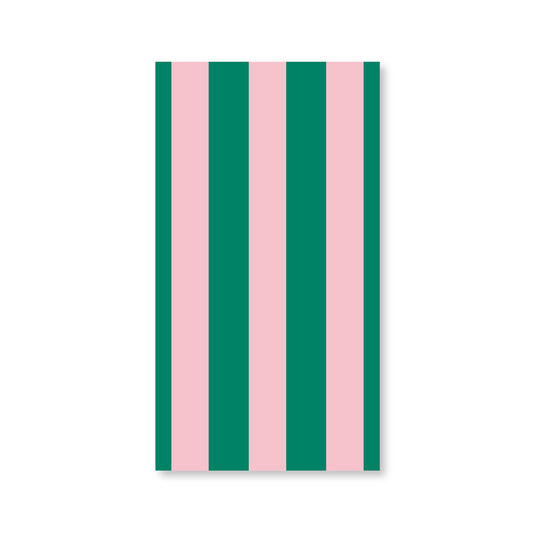 PINK & GREEN SIGNATURE CABANA STRIPE GUEST TOWELS