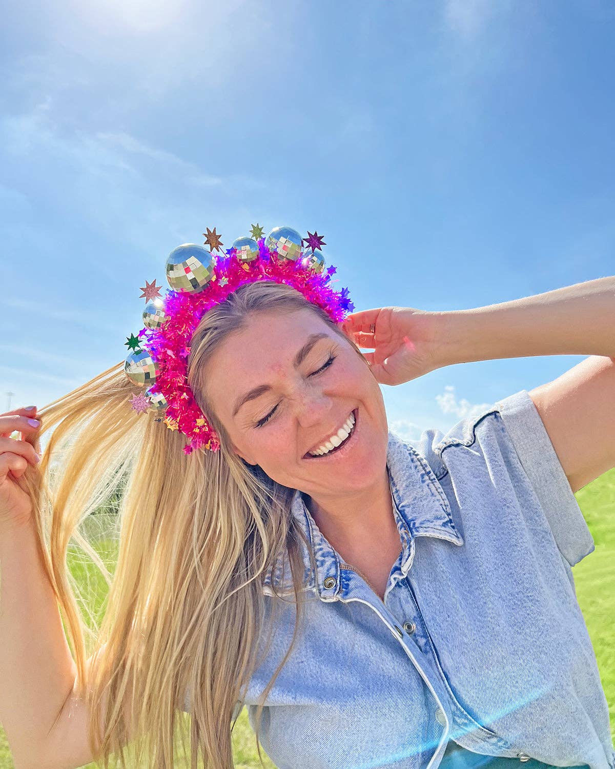 LET IT SHINE DISCO NOVELTY HEADBAND