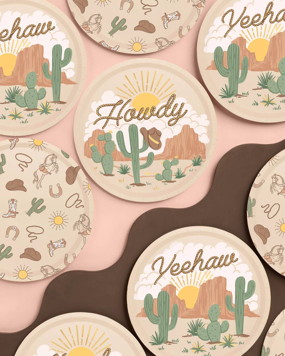 Western Rodeo Paper Plates