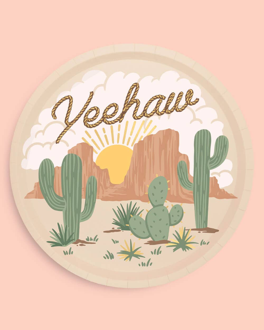 Western Rodeo Paper Plates