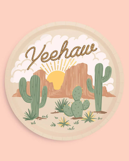 Western Rodeo Paper Plates