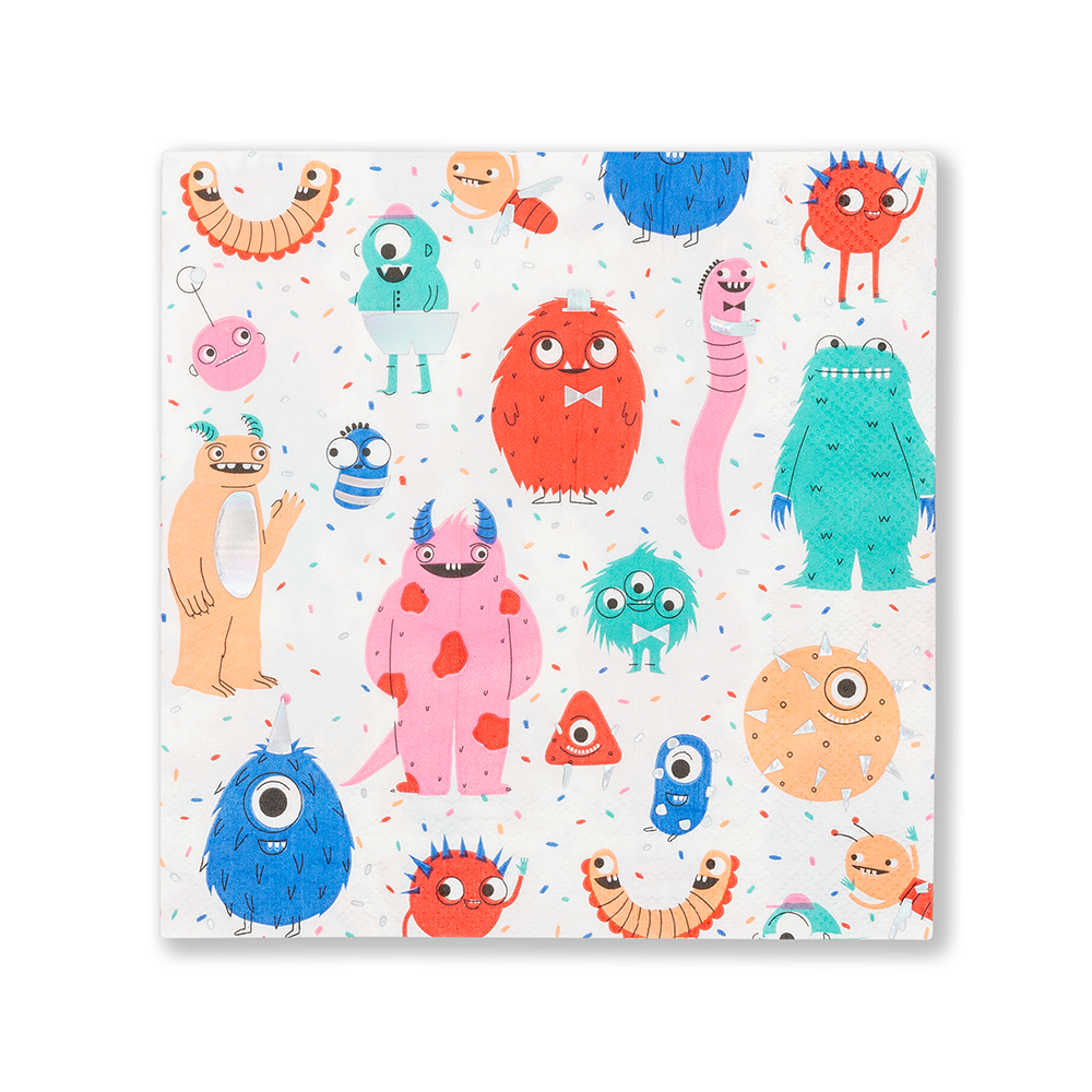 Little Monsters Large Napkins - Thumbnail 2