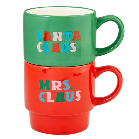 Stacking Mug Set - Mrs/Santa Claus