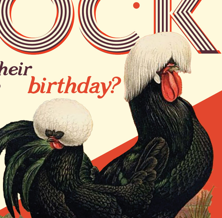 Little Cock Birthday Card