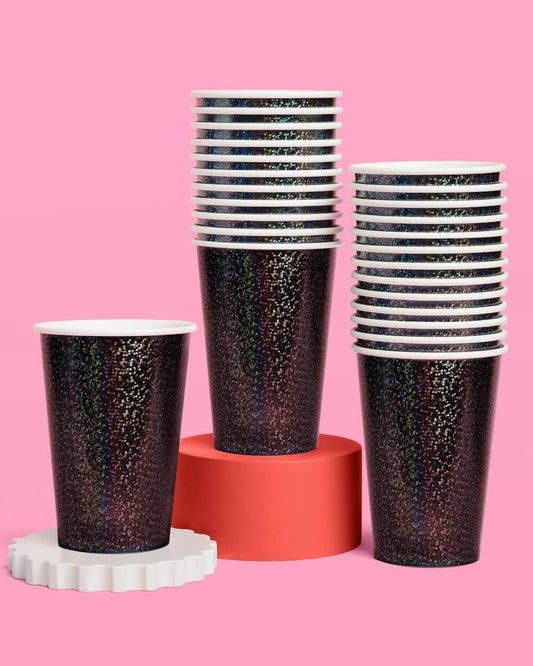 Black Shimmer Cups
