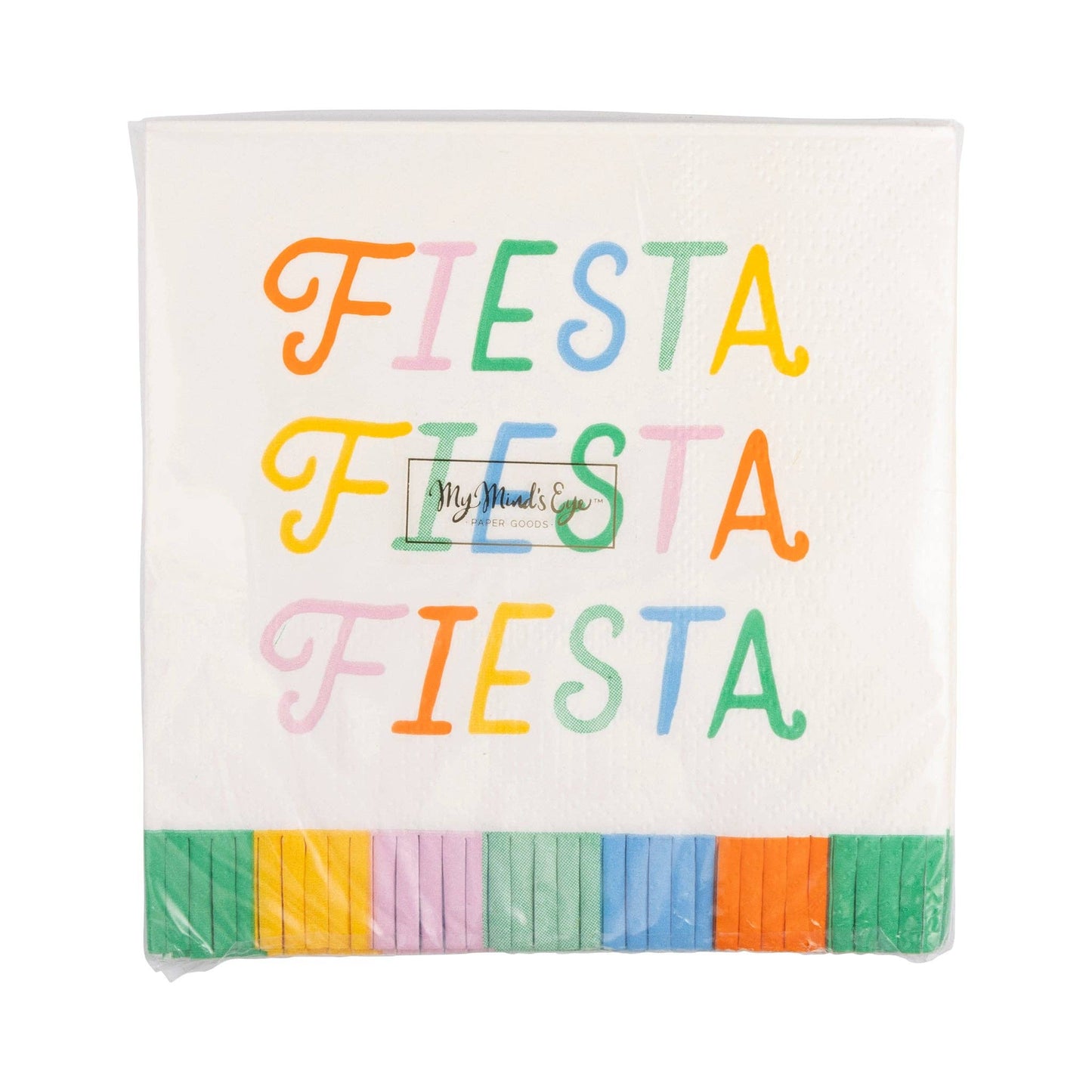 Fiesta Fringed Cocktail Napkin