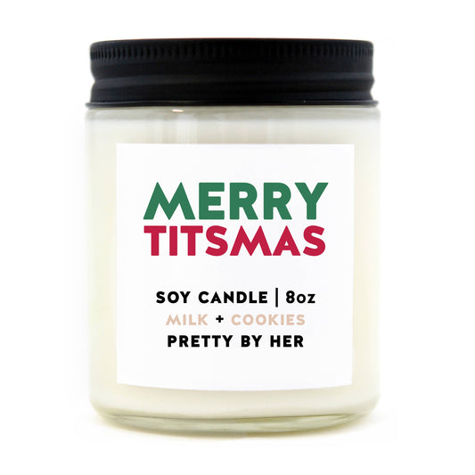 Merry Titsmas | Funny Christmas Candle