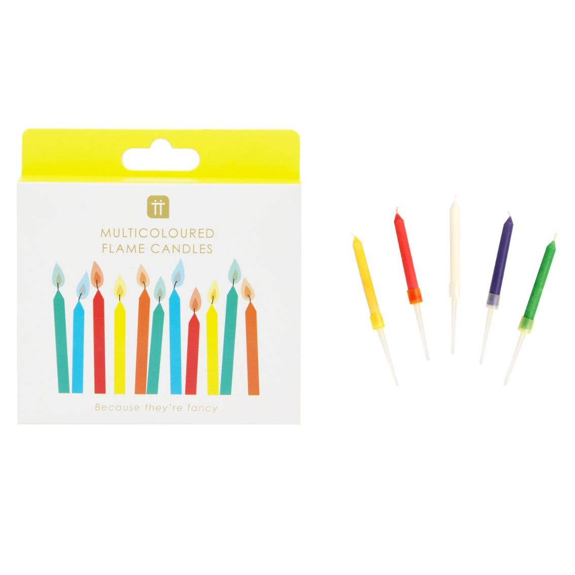 Rainbow Flame Birthday Candles