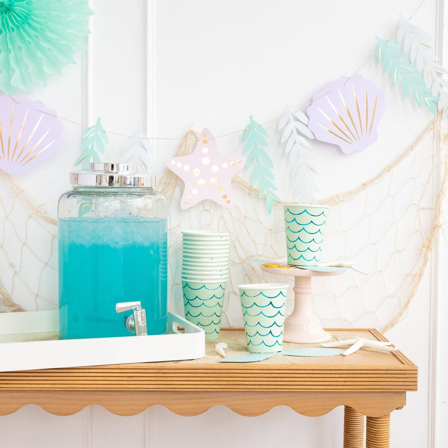 Mermaid Tail Paper Party Cups