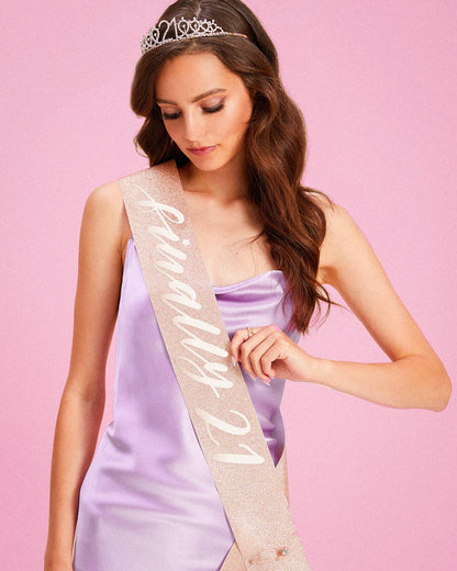 21st Birthday Kit- Tiara and Sash