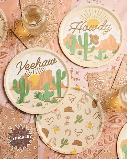 Western Rodeo Paper Plates
