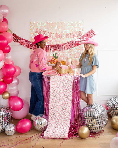 Pink Bandana Paper Cocktail Napkin