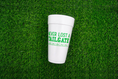 20oz. Styrofoam Cup 10 Pack Sleeve {Never Lost Tailgate}