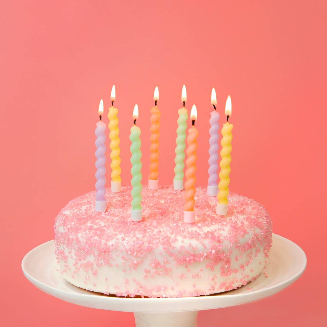 Twisted Pastel Birthday Candles | 8 Pack