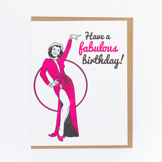 Fabulous Birthday Greeting Card