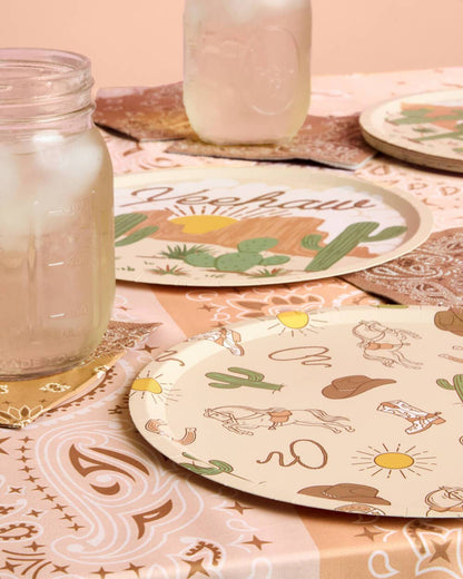 Western Rodeo Paper Plates