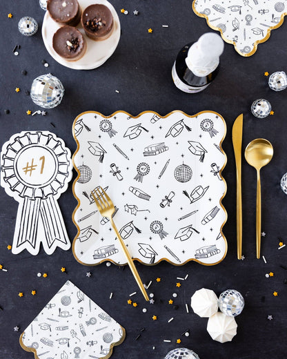 Grad Icon Foil Plate
