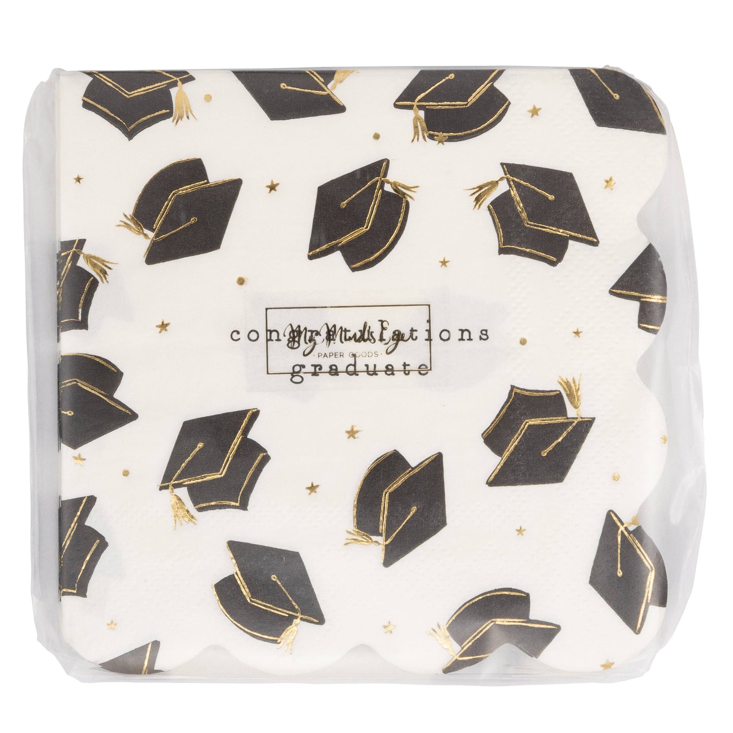 Grad Hat Scatter Napkin Cocktail