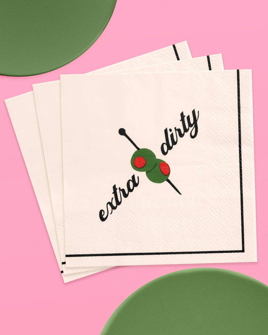 Extra Dirty Martini Napkins