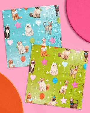 Cat Party Dinner Napkins