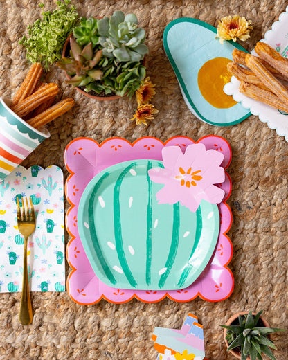 Fiesta Cacti Pattern Dinner Napkin