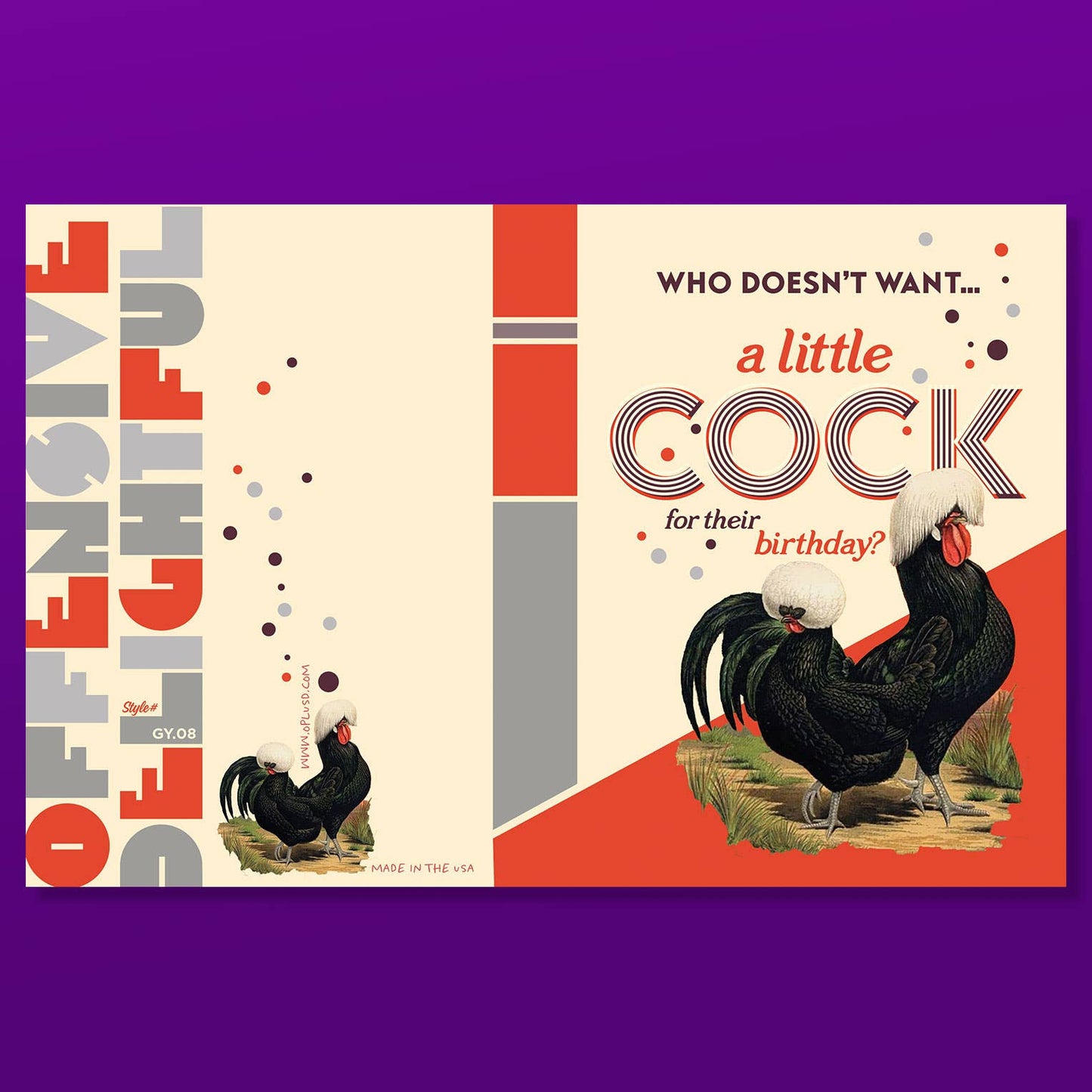 Little Cock Birthday Card
